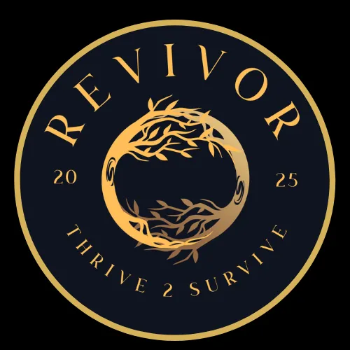 The Revivor Foundation circular emblem representing hope and renewal